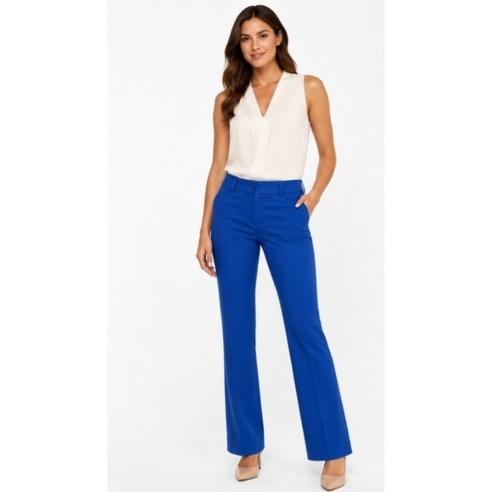 THE LIMITED Exact Stretch Cobalt Blue Bootcut Dress Pants Size 8‎ Regular